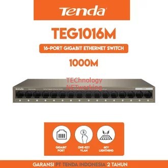 TENDA TEG1016M : 16 PORT GIGABIT SWITCH HUB