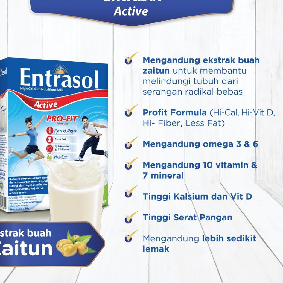 

PROMO HARI INI Entrasol Active Vanilla Latte 160gr