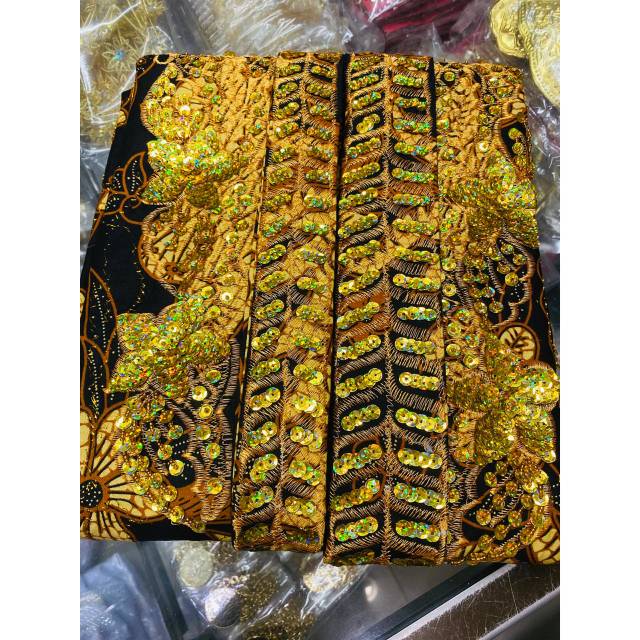 KAIN JARIK LEMBARAN WIRU PAYET CANTIK SIAP PAKAI BAWAHAN KEBAYA PENGANTIN WANITA PRIA JAWA SUNDA