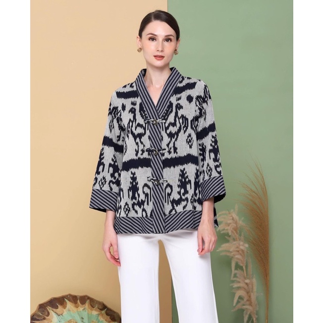 TENUN_GAYA Blouse Tenun Sumba atasan wanita baju tenun jepara blouse wanita etnik fashion wanita blo