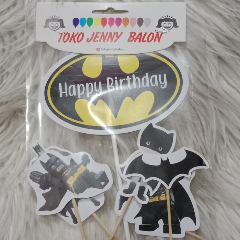 cake topper birthday kue karakter batman