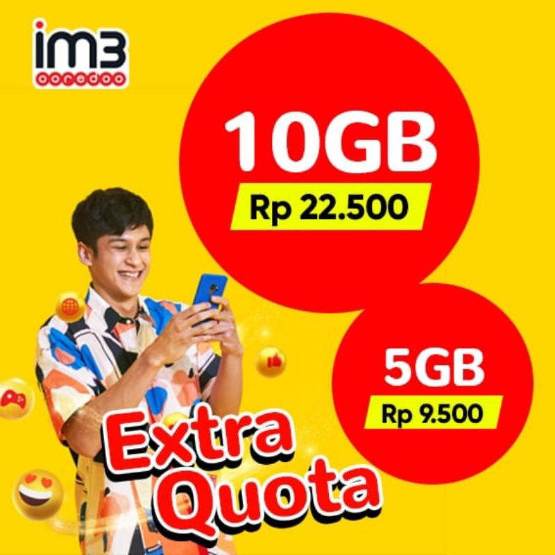 KUOTA INDOSAT IM3 EXTRA KUOTA 5GB