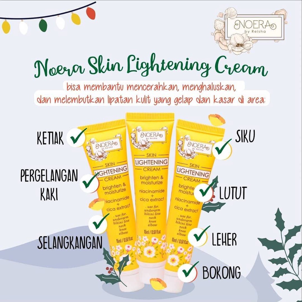 Noera Skin Lightening Cream | Cream Pencerah Lipatan Penghilang Bekas Luka