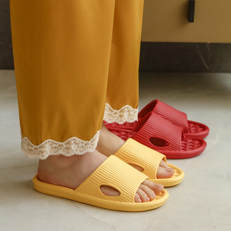 HC Sandal Slop Karet Polos Rumah 6495 Sendal Rumah Berkualitas Model Zigzag Sendal Kamar Mandi EVA Empuk Sendal Karet Couple Garis Home Slipper Anti Slip Wanita Pria Gaya Korea Murah Import-5