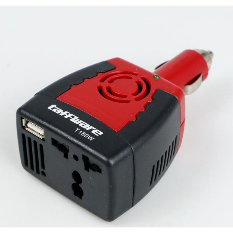 Taffware Power Car Inverter DC to AC EU Plug 5V USB Charger 150W
