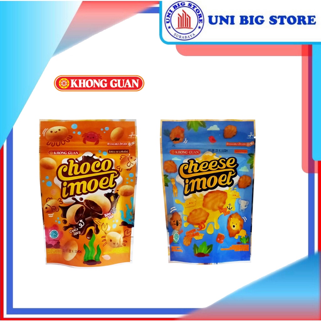 

Khong Guan Choco | Cheese Imoet 55 gr Biskuit Coklat Keju