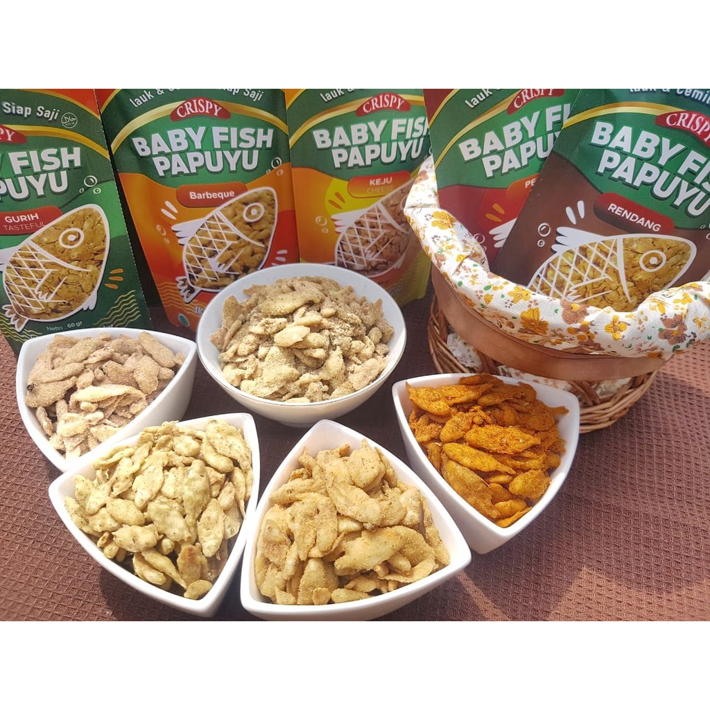 

Paket ikan crispy papuyu mix 5 rasa