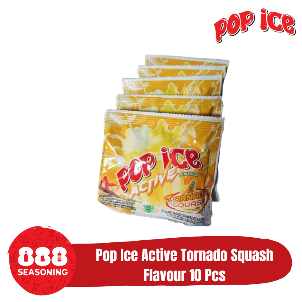 

POP ICE ACTIVE TORNADO SQUASH FLAVOUR 10 SACHET