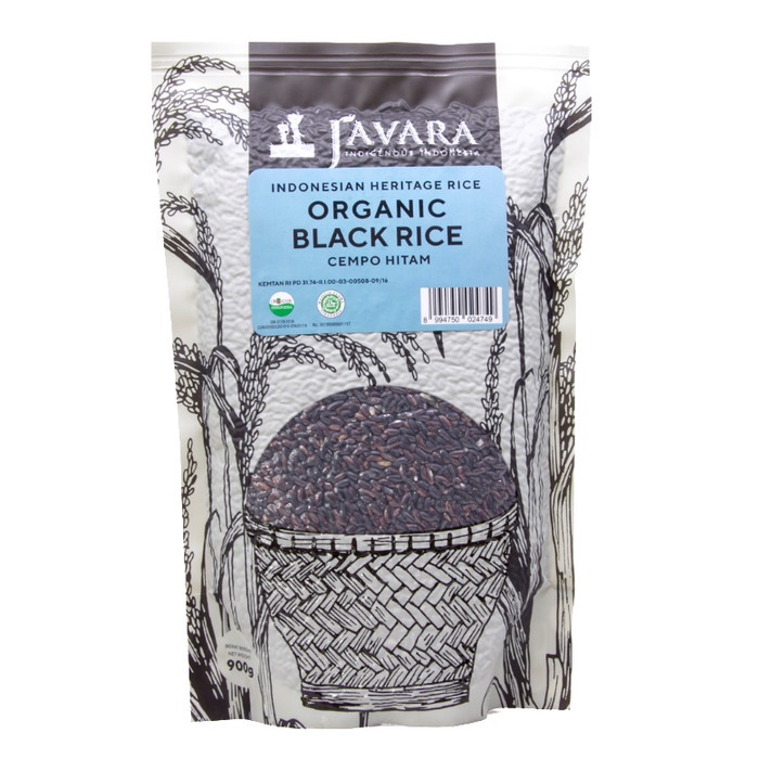 

978qW Javara Cempo Hitam Unpolished Rice - Beras Hitam Cempo Hitam 900G W5Q0112