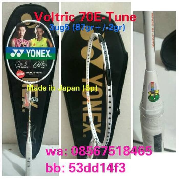 Raket Badminton- Yonex VOLTRIC 70 E Tune  100% original Yonex Sunrise