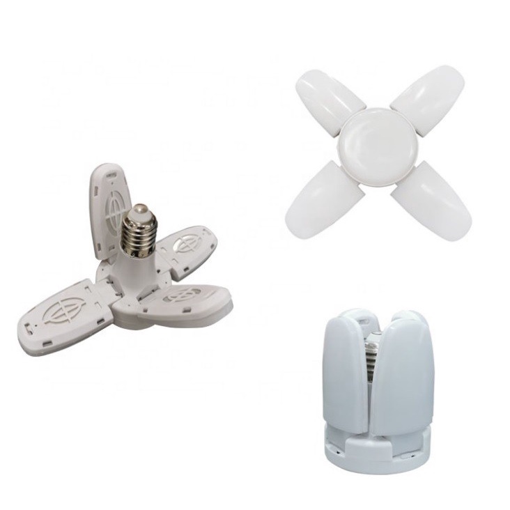 Lampu baling Bohlam LED Model Kipas 28 Watt Dengan 4 Baling Lampu Kipas Gantung Hias Kamar Tidur