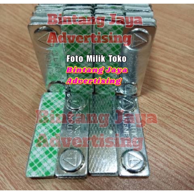 

Coution Magnetic Magnet Papan Nama Dada Magnet Name Tag Id Card Mahnet Magnet Neodyium 13mm x 45mm