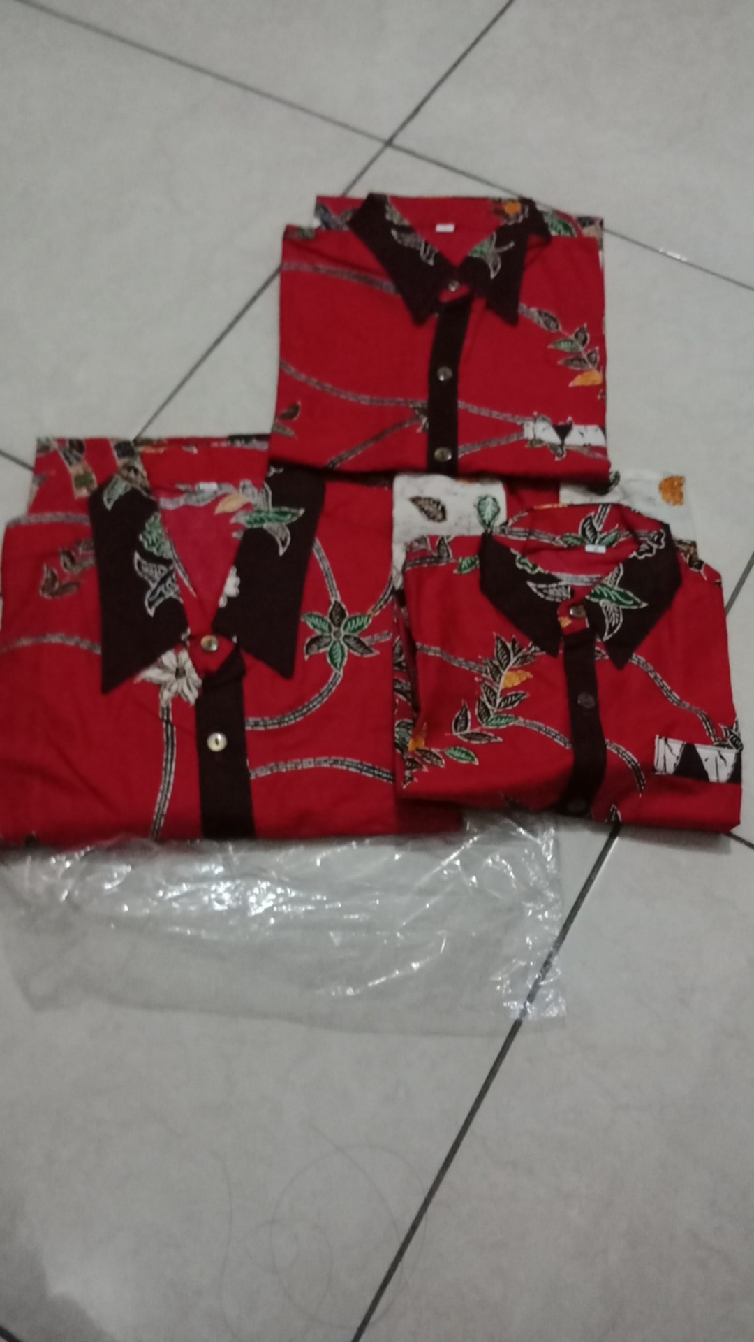 Aneka Batik Couple Family Adelia Madura Merah / Batik Keluarga / Batik Murah Solo / Ootd Kondangan