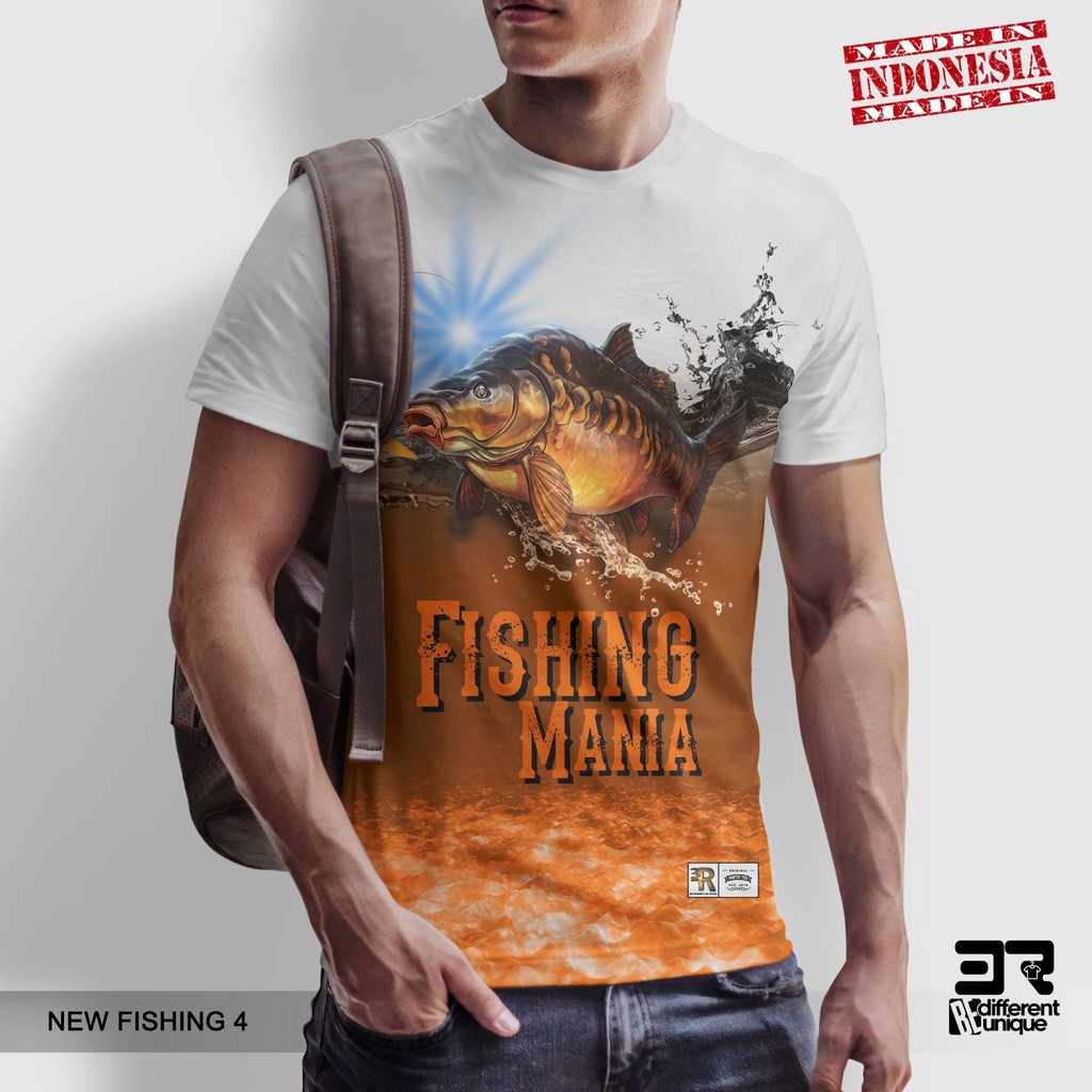 [ COD ] KAOS PRINTING GAMBAR MANCING FISHING NEW 4 - BAJU HOBI MANCING MANIA STRIKE DISTRO ORIGINAL 