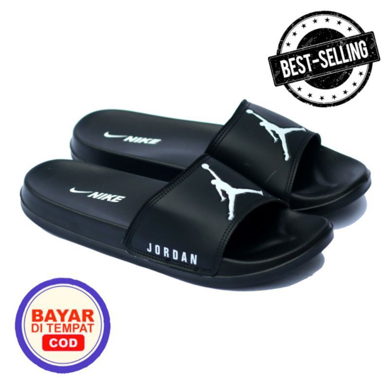 Sandal Slide Pria Wanita Sandal Slop Cowo Cewe Sendal Slop Sendal Slide Unisex-Jord