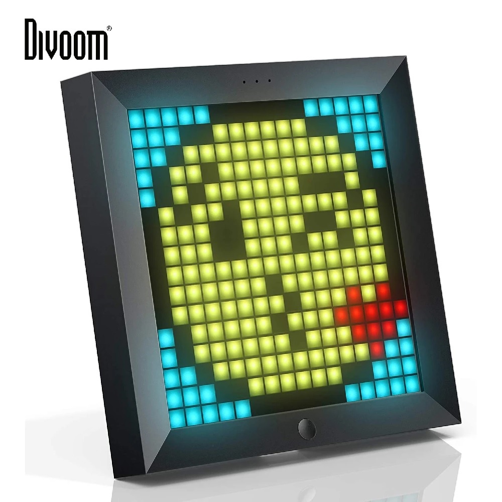 DIVOOM PIXOO - DIY Pixel Art Frame 16x16 RGB LED Display App Control - Frame Digital untuk Pixel Art 16 x 16 RGB LED