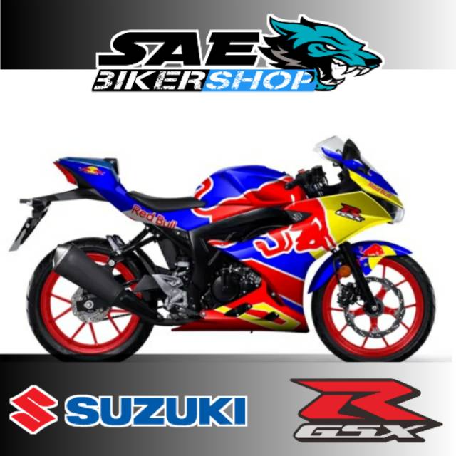 DECAL STICKER STIKER GSX R 150 FULLBODY REDBULL