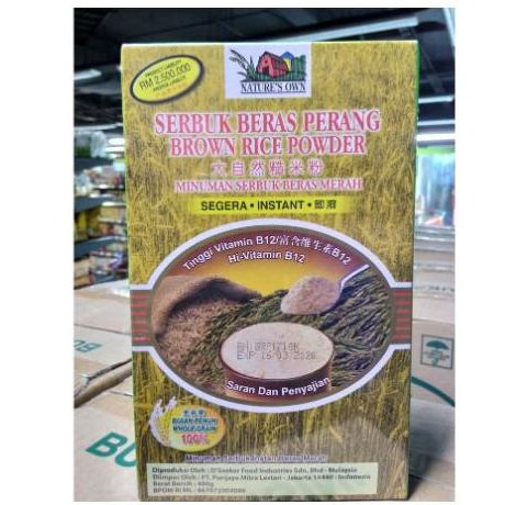 

Minuman Serbuk Beras Nature's Own Brown Rice Powder 400 Gr