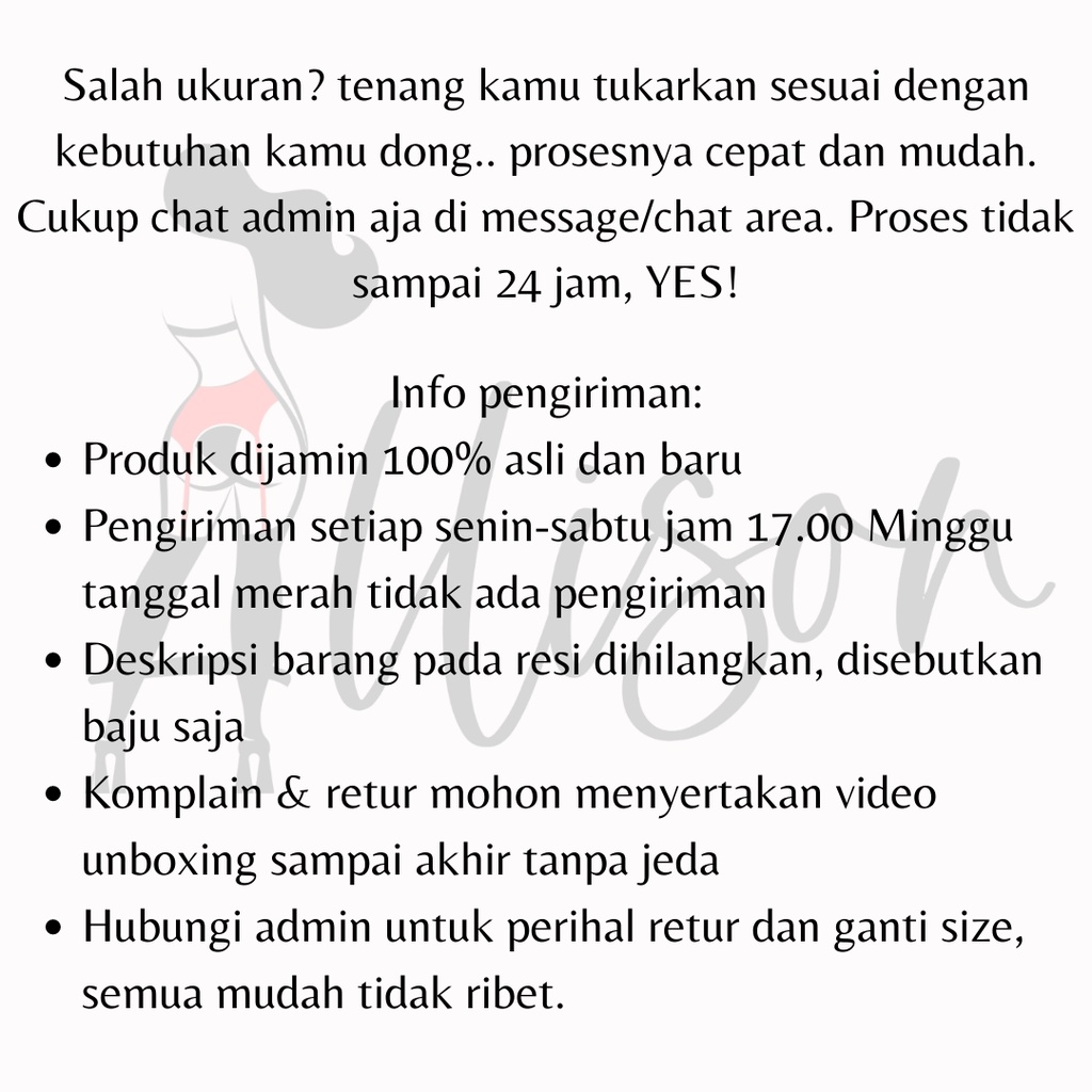 Hemat` Allison Lingerie Sexy Big Size Jumbo S M L Xl Xxl Xxxl Pakaian Tidur Wanita Dewasa Baju Haram