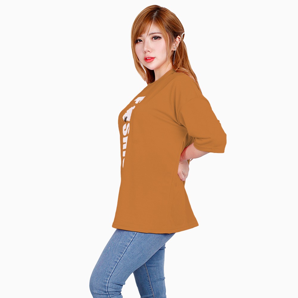 Kaos lengan tanggung wanita BIG Size model terbaru - XSHOP Agustine