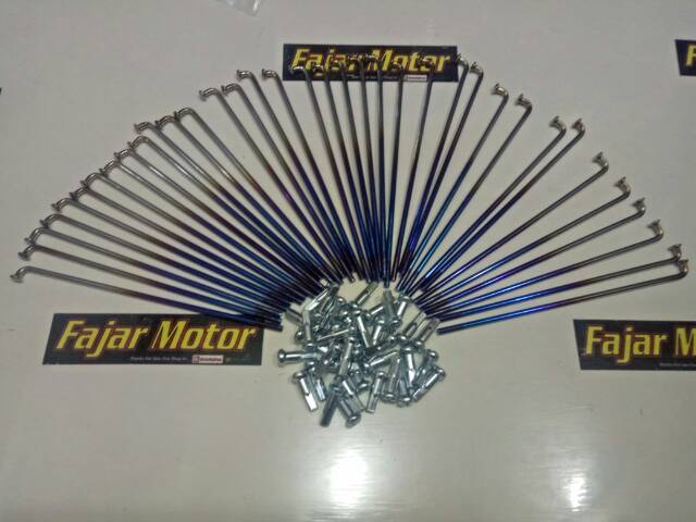 TDR JARI JARI  2TONE BLUE SILVER PELANGI SPOKE RUJI TWOTONE BAKARAN 36 STICK CBR VIXION SATRIA FU SUPRA JUPITER