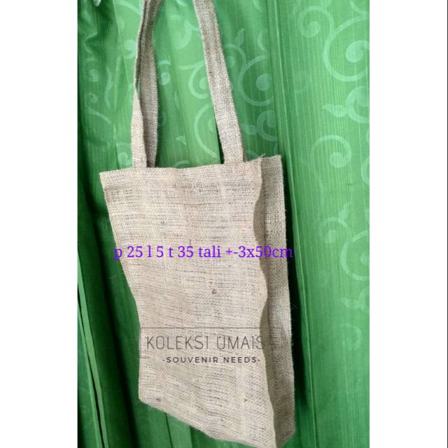 

Tas belanja goni. Burlap goodie bag