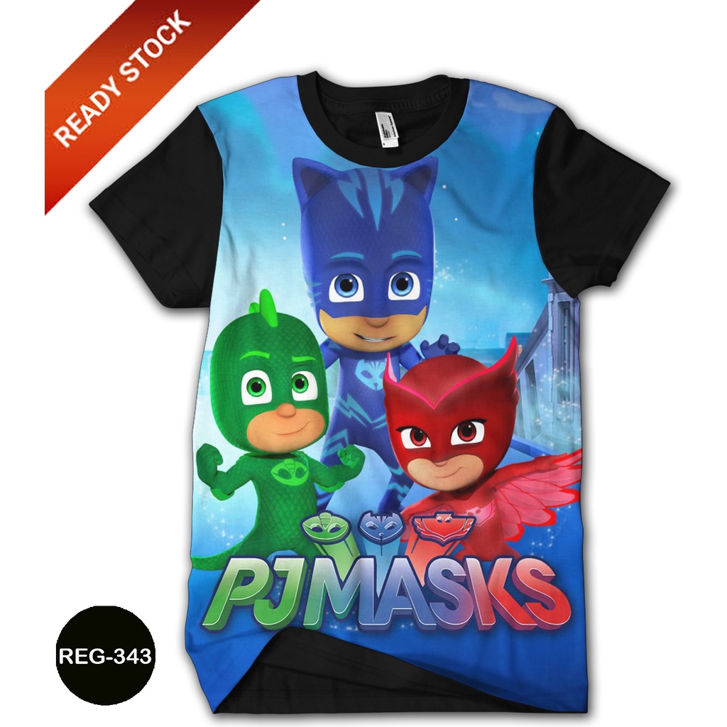 Kaos PJ Masks CatBoy Kaos 3D Anak dan Dewasa Karakter PJ Masks Catboy REG-343