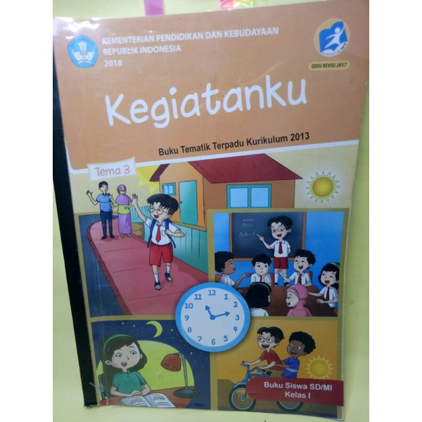 

preloved buku Tema kelas 1 tema 1,2,3,4 kurikulum 2013