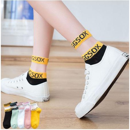 ✧YUKSHOPING✧ KAOS KAKI KOREA KEKINIAN GGSOX KAOSKAKI  TRASNPARAN LEMBUT BUNGA MURAH IMPORT-4
