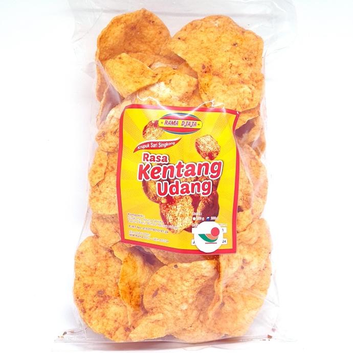 

_^_^_^] RAMA DJAJA KRUPUK SARI SINGKONG RASA KENTANG UDANG 200gr | MATANG ASLI