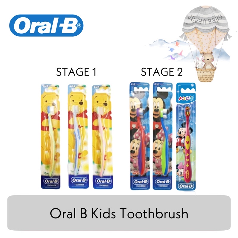 Oral-B Sikat Gigi Anak Bayi Stages 1 / Stages 2