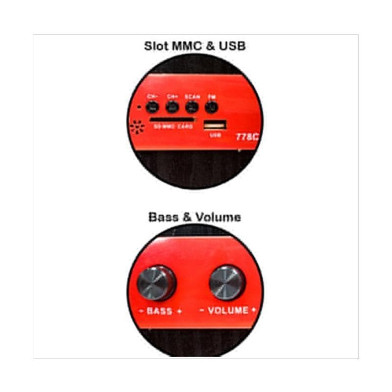 Speaker Blutooth Aktif Teckyo 778C Gmc Multimedia Speaker Full Bass