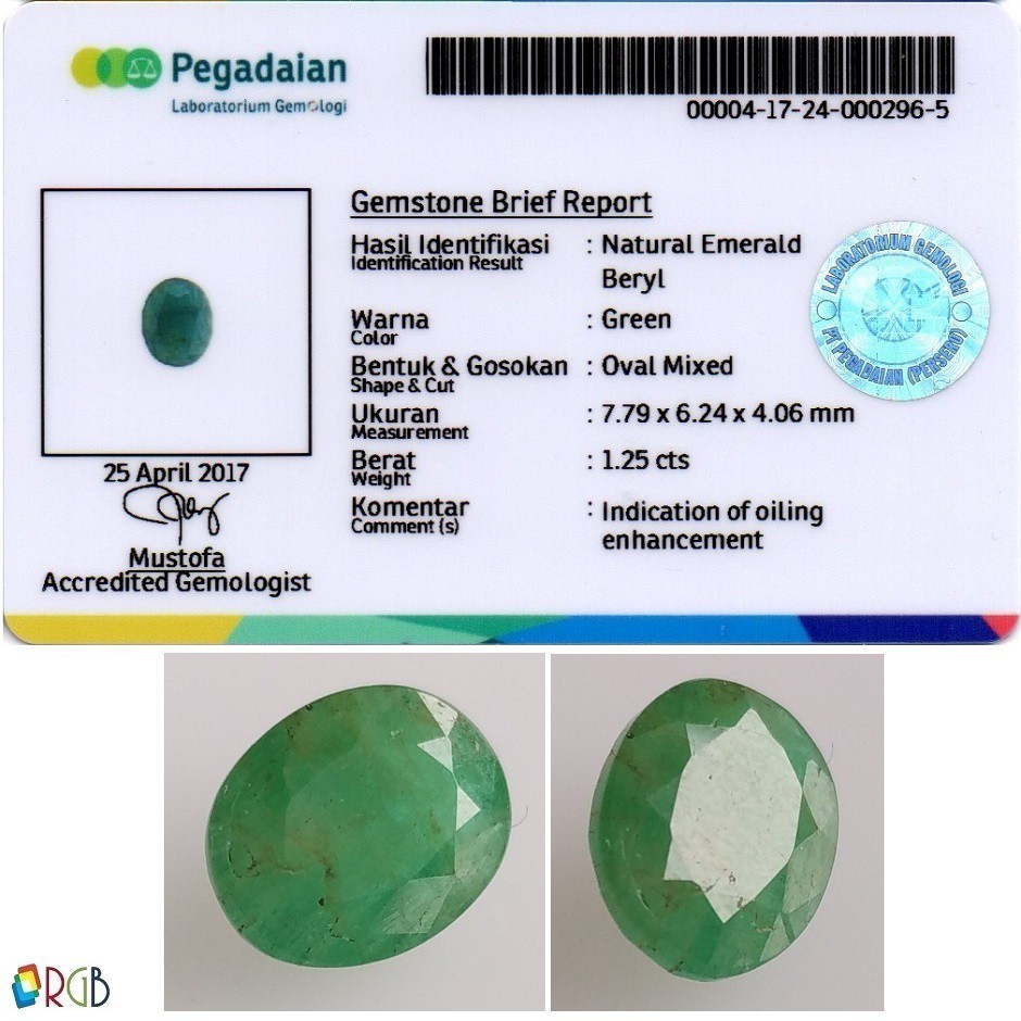 Natural Emerald 1.25 Ct - Muzo Colombia