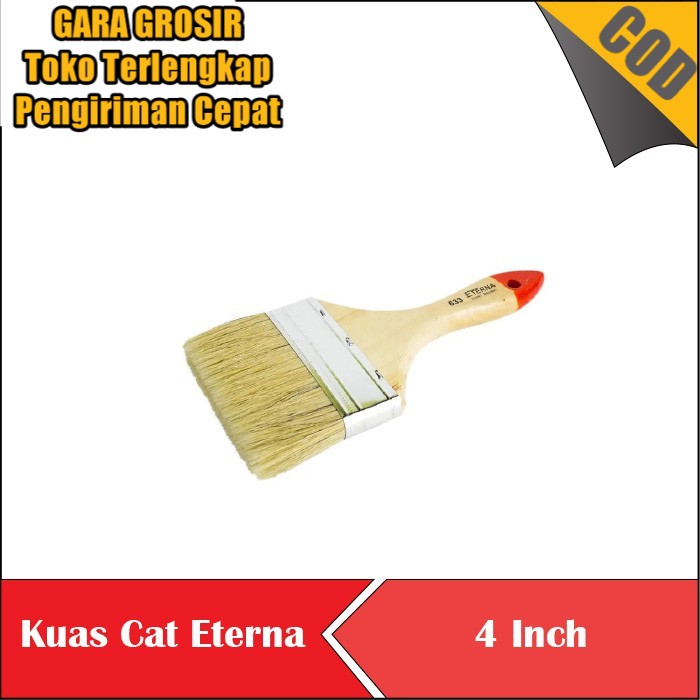 

KUAS CAT ETERNA 633 4 INCH KUAS GAGANG KAYU TEBAL KOAS CAT PAINT