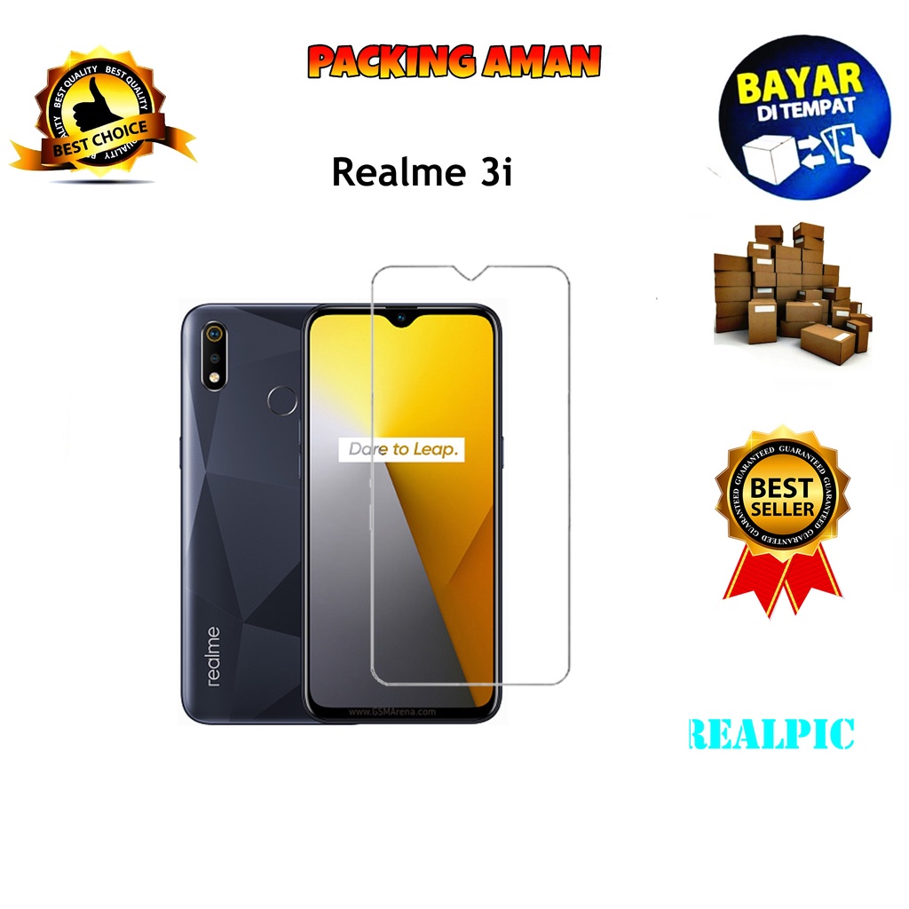 Tempered Glass Realme 3i Screen Protector Anti Gores