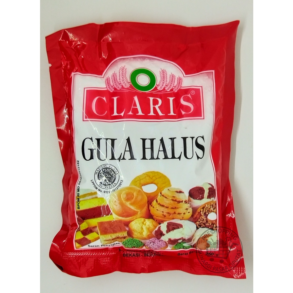 GULA HALUS &amp; GULA TABUR DONAT CLARIS /250gr