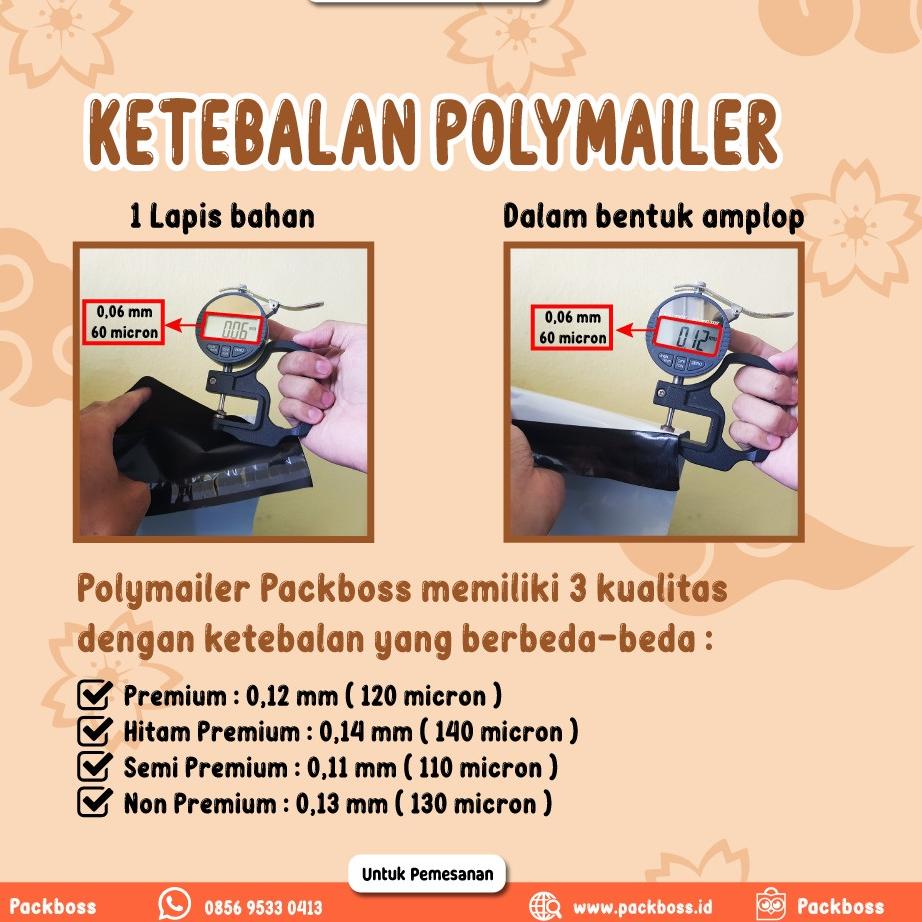 

Trend - POLYMAILER PACKBOSS 45x60 ISI ±100 LEMBAR *KUALITAS TEBAL 60mc, TER* !!