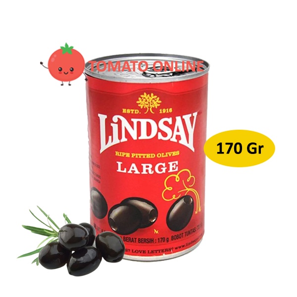

Lindsay / Ripe Pitted Olive Large / black olive zaitun / 170Gr 170 Gr