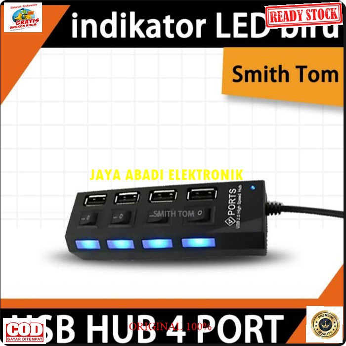G247 ORIGINAL USB HUB SAKLAR 4 PORT SLOT SAMBUNGAN DEVICE ALAT PENAMBAH CABNG ADA ON OFFNYA CABLE KONEKTOR KOMPUTER CPU LAPTOP SPEED PC PENGHUBUNG ADAPTOR BISA UNTUK SEGALA KOMPUTER BISA JUGA UNTUK SEGALA JENIS ADAPTOR HP UNTUK CAS DAN HARGANYA TERJANGKAU