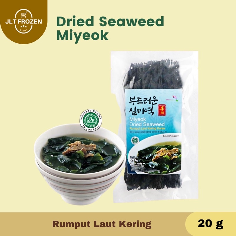 

DRIED SEAWEED / RUMPUT LAUT KERING / WAKAME / MISO SOUP / MIYEOK 20g