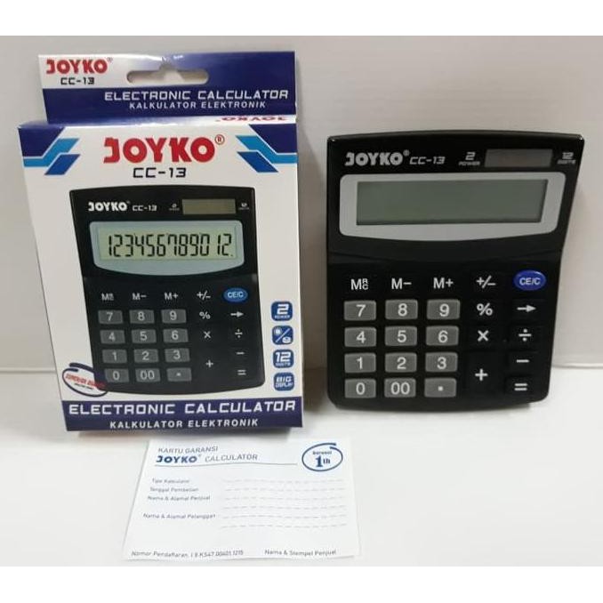 

KALKULATOR 12 DIGITS JOYKO CC-13 - CUCI GUDANG LHOOO