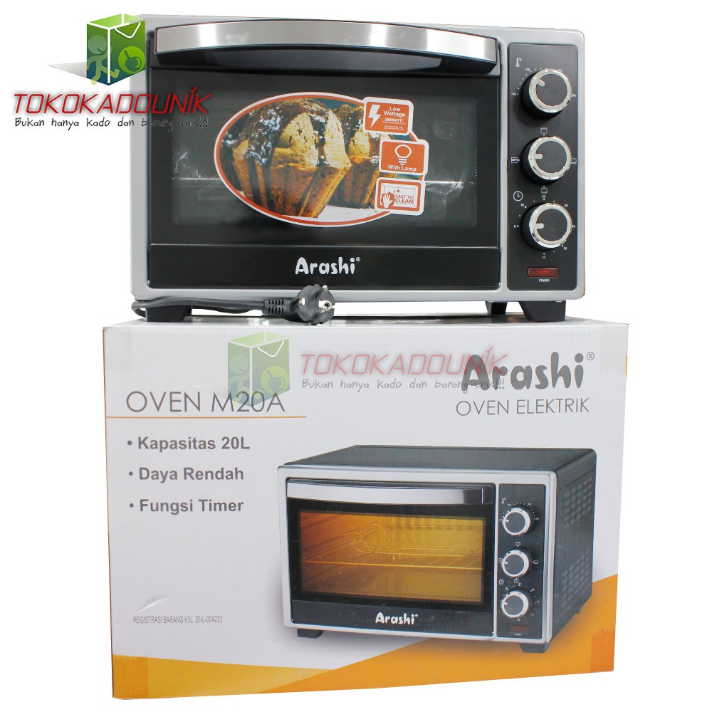 Oven Listrik Serbaguna 20 L M20A - Ada Timer Dan Pengaturan Suhu