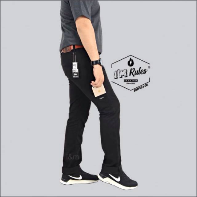 Celana chino pocket celana panjang pria