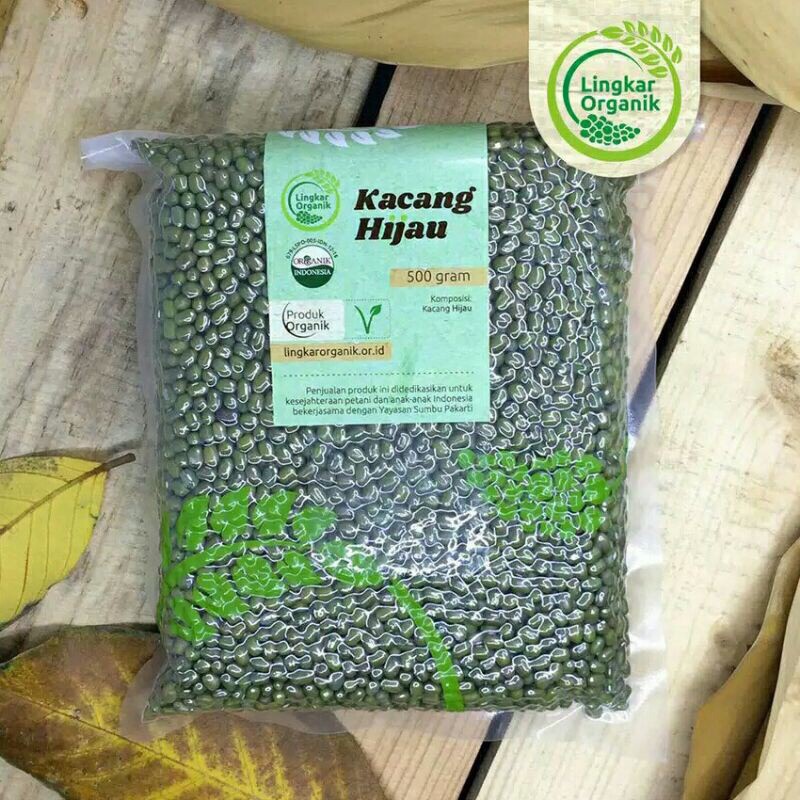 

Kacang Hijau Organik 500 gr/ ASI Booster/ MPASI /Lingkar Organik