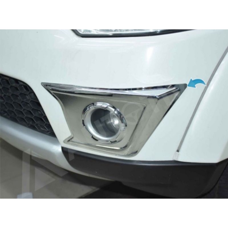 Cover Lampu Kabut Mobil Pajero Sport Foglamp Cover Crhome