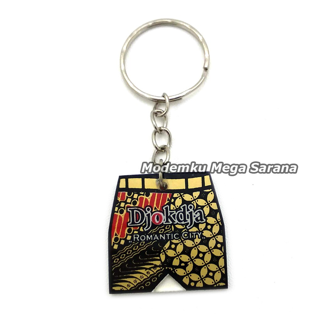 Gantungan Kunci Celana Batik Jogja  MRT37 - 20pcs