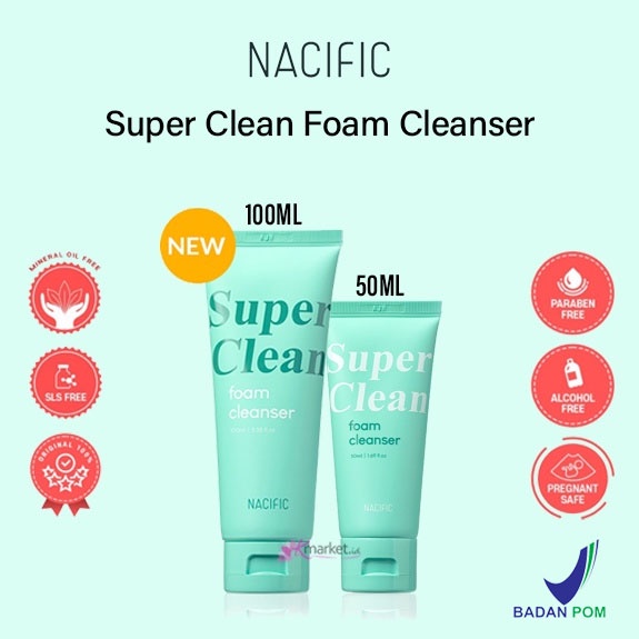 [BPOM] NACIFIC Super Clean Foam Cleanser 50ML | 100ML