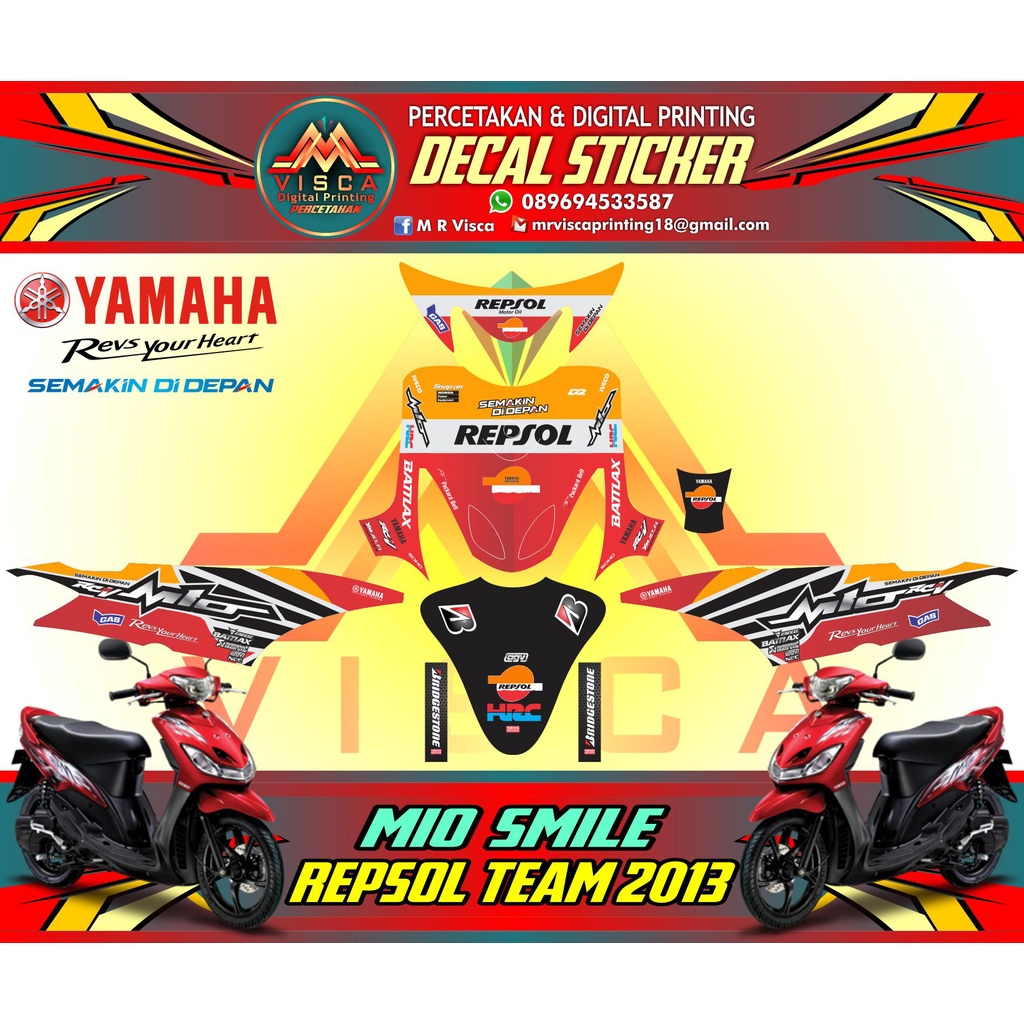 decal sticker striping mio smile fullbody kit decal mio smile fullbody sticker mio smile decal motor