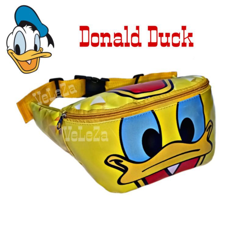 TAS BAHU ANAK TAS SELEMPANG KIDS TAS ANAK KARAKTER DONALD DUCK WAIST BAG ANAK TAS ANAK