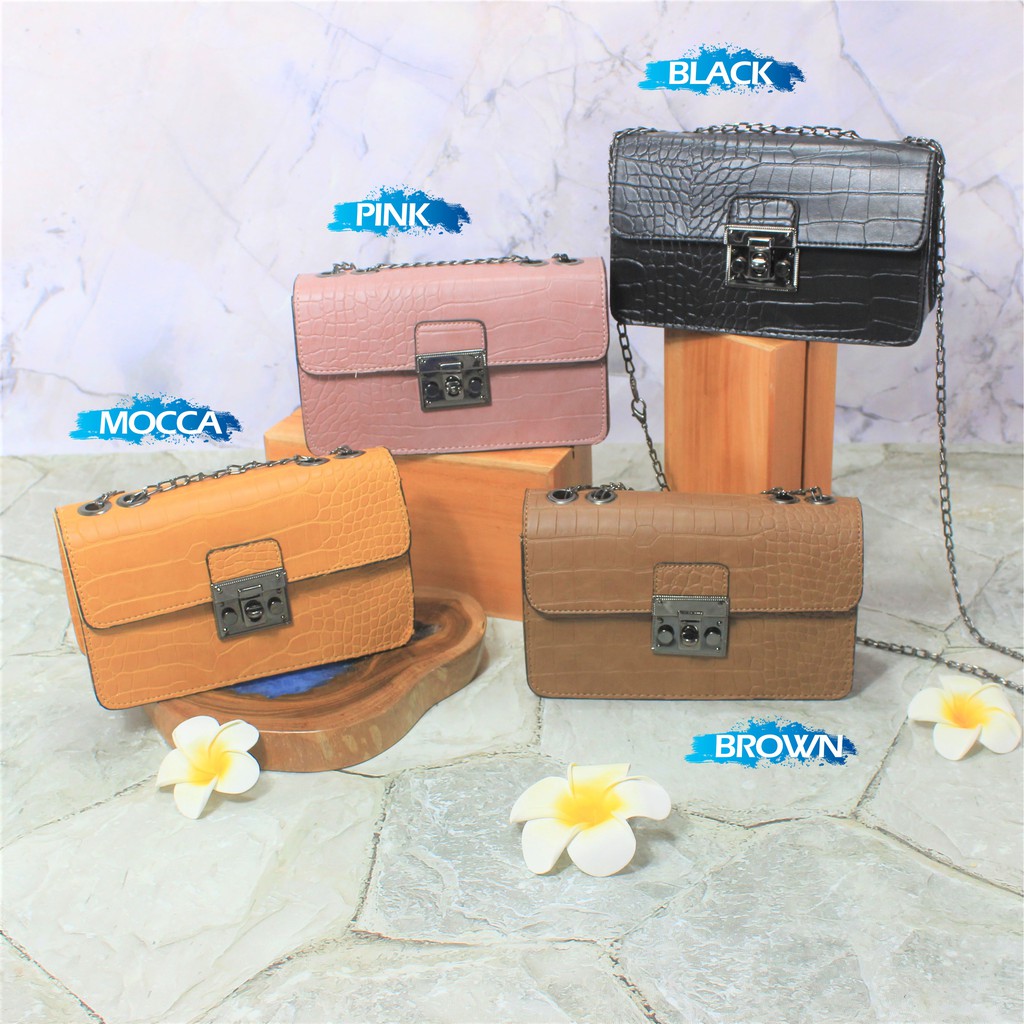 Tas Tenteng Wanita | Allaya | Tas Slempang Kecil Wanita | Sling Bag Tali Rantai